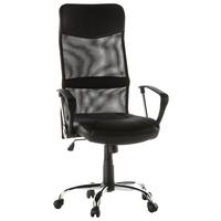 Drehstuhl Arton 20 Schwarz/Chromfarben - Chromfarben/Schwarz, MODERN, Kunststoff/Textil (60/122/52cm) - MID.YOU
