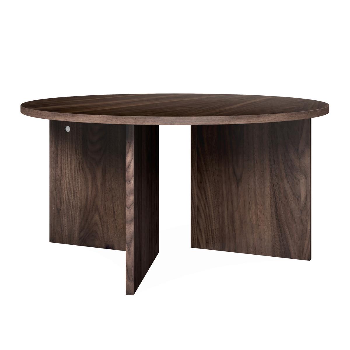 Couchtisch Celina Walnussfarben MDF rund - Walnussfarben, MODERN, Holz/Holzwerkstoff (80/39/80cm) - Bessagi Home