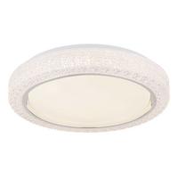 Plafonieră cu LED 41265K - străveziu/opal, Basics, plastic/metal (40/8cm) - Globo