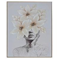 Slika S Okvirom Alixa 82x102cm - višebojno/zlatne boje, Moderno, drvo/tekstil (82/102cm) - Mömax