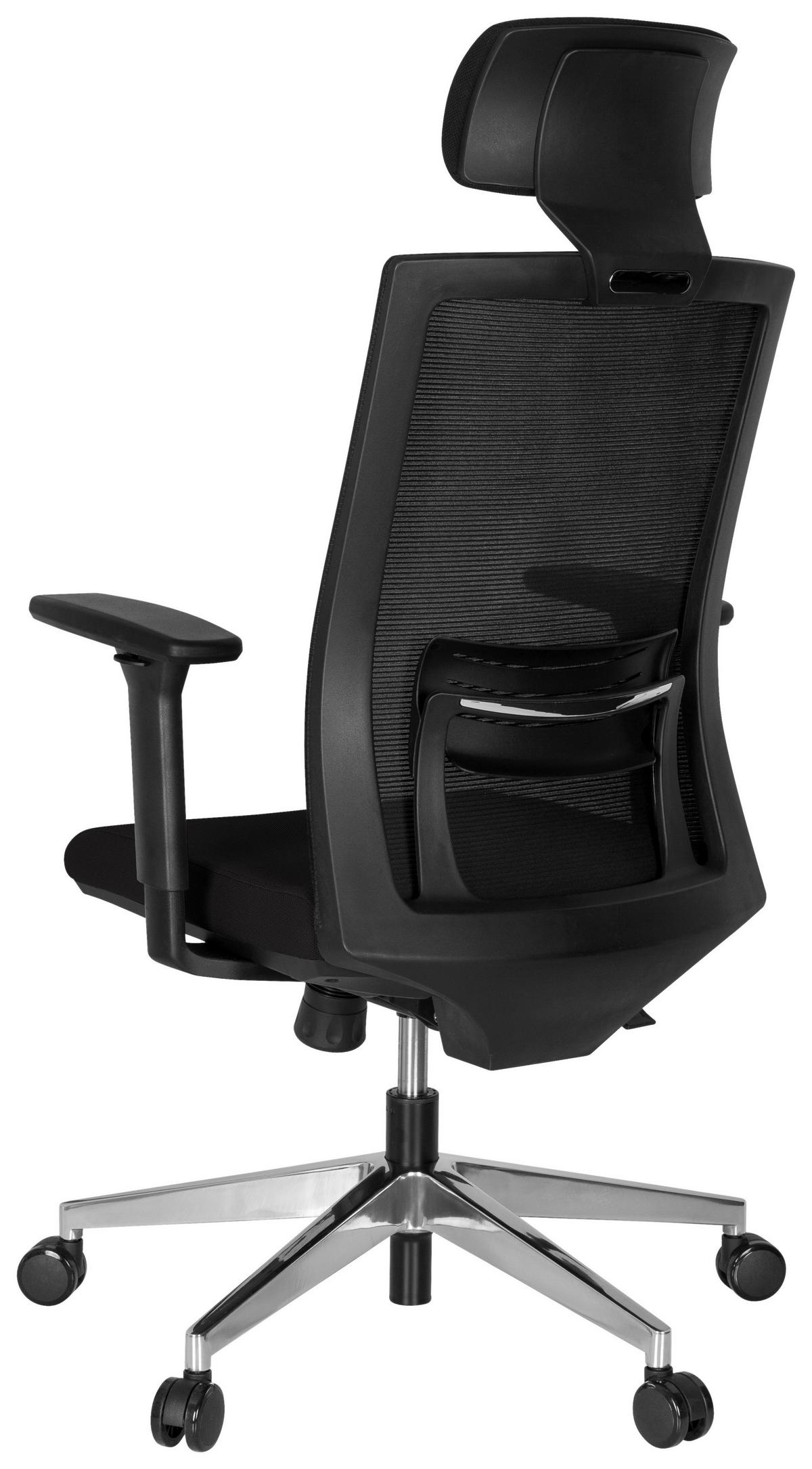 Pisarniški Stol Captiva, Črna - črna/barve aluminija, Moderno, kovina/umetna masa (68/131/63cm) - MID.YOU
