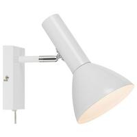 Wandleuchte Metro Wall Weiß max. 40 Watt - Weiß, Basics, Metall (15,5/25,5/25cm) - Markslöjd