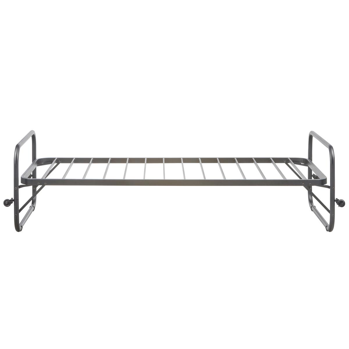 Klappbett Lucy Schwarz - Schwarz, Basics, Metall (90/200cm) - MID.YOU