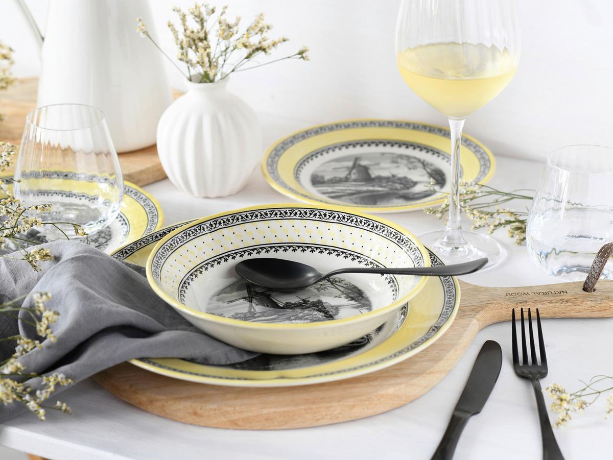 Jedilni Servis Windmühle, 18-Delni - večbarvno, Basics, keramika - Creatable