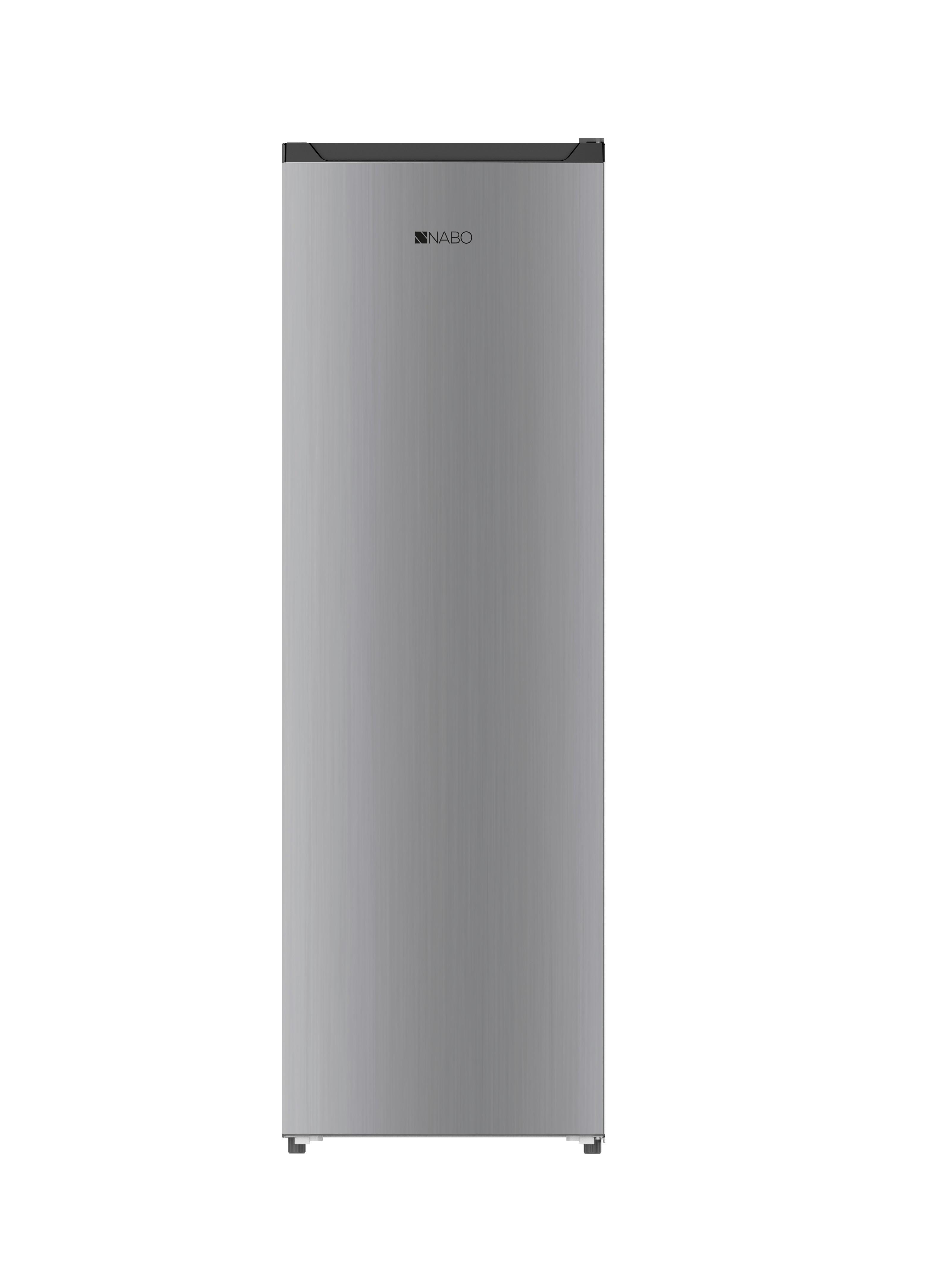 Gefrierschrank Nabo 204 Liter ca. 54x168x59 cm Silber - Silberfarben, Basics, Glas/Kunststoff (54/168/59cm) - Nabo