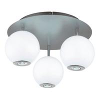 LED-DECKENLEUCHTE 16062-3D SIMMONS - Klar/Chromfarben, Konventionell, Glas/Kunststoff (42/25cm) - Globo