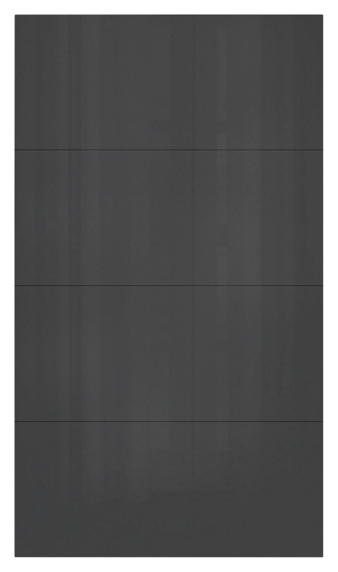 Panel Unit Antracit Barve, Visoki Sijaj - visoki sijaj/antracit, Moderno, leseni material - Based