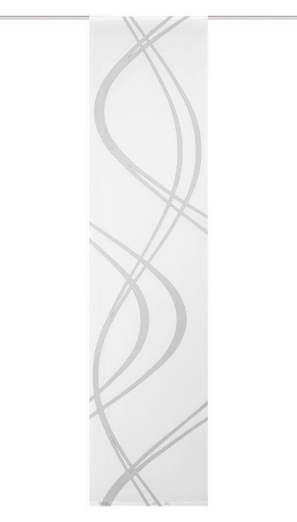 ZASŁONA PANELOWA TIBERIO - szary, Design, tkanina (60/245cm)