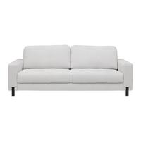3-Sitzer-Sofa Piega Silberfarben - Silberfarben/Schwarz, MODERN, Textil/Metall (230/66-87/96cm) - Mömax