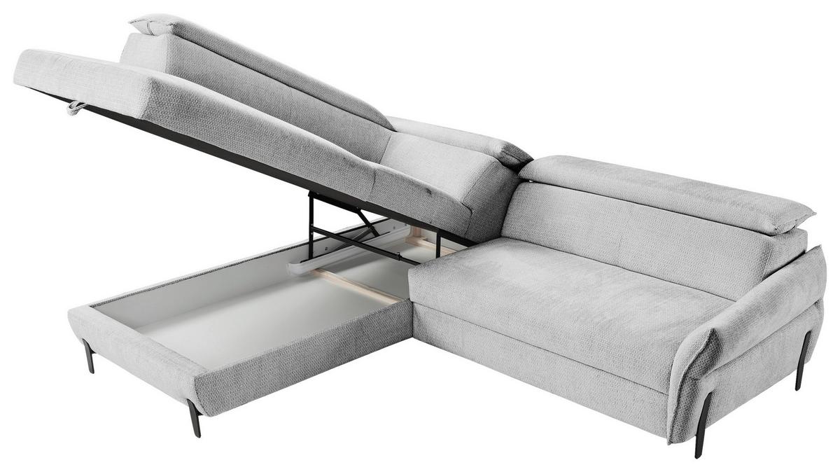 COLțAR ROMEO - gri, Modern, textil (207-212/76-95/257cm) - Modern Living