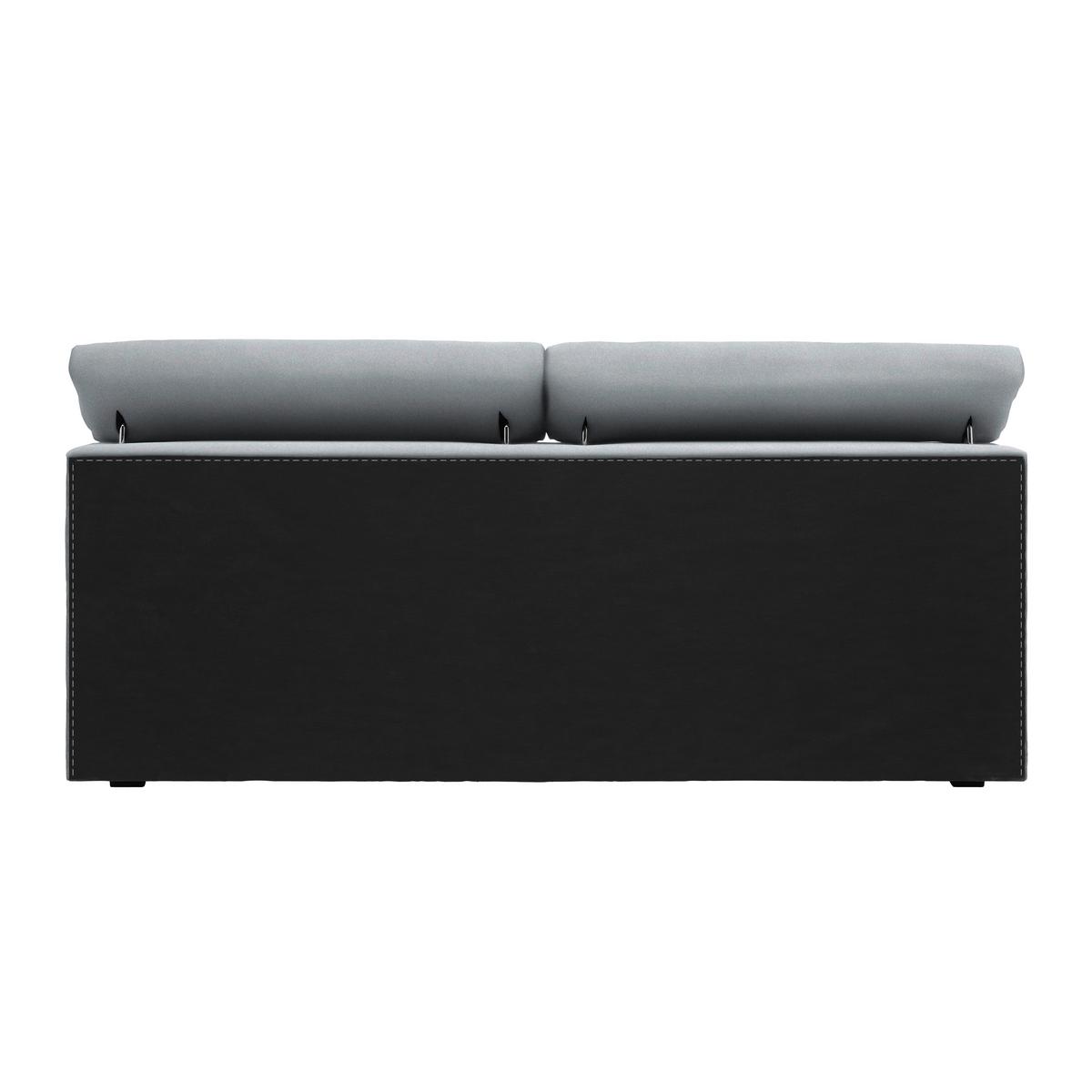 Boxspringbett Sevilla Dunkelgrau ca. 180x200cm - Dunkelgrau/Schwarz, KONVENTIONELL, Holz/Kunststoff (180/200cm) - Premium Living