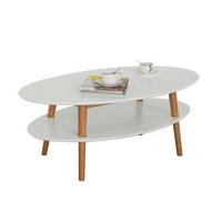 STOLIK KAWOWY LINDHOLM -EXKLUSIV- - kolor dębowy/kolor naturalny, Modern, materiał drewnopochodny/drewno (110/60/42cm) - home24