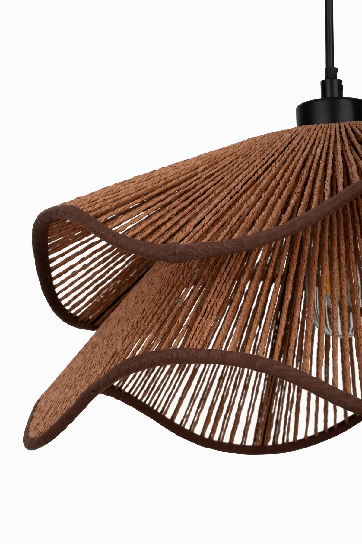 LAMPA WISZĄCA KAYA - brązowy, Design, metal/papier (40/120cm) - Collet's Monde