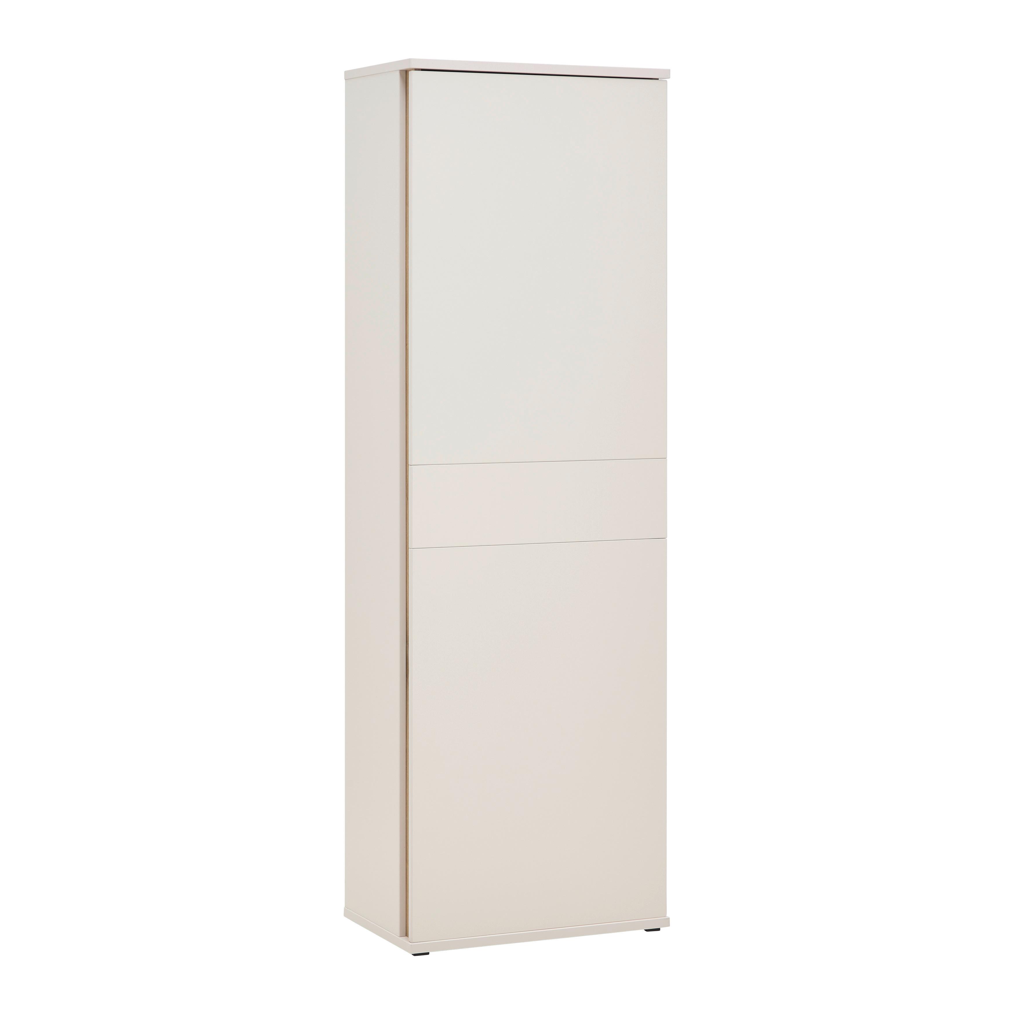 Mehrzweckschrank Antonio Creme/Eichefarben - Eichefarben/Creme, Modern, Holzwerkstoff/Kunststoff (61/190/38cm) - Mömax