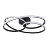 LED-TAKLAMPA MOFER - svart, Modern, metall/plast (51/49/14cm) - Premium Living