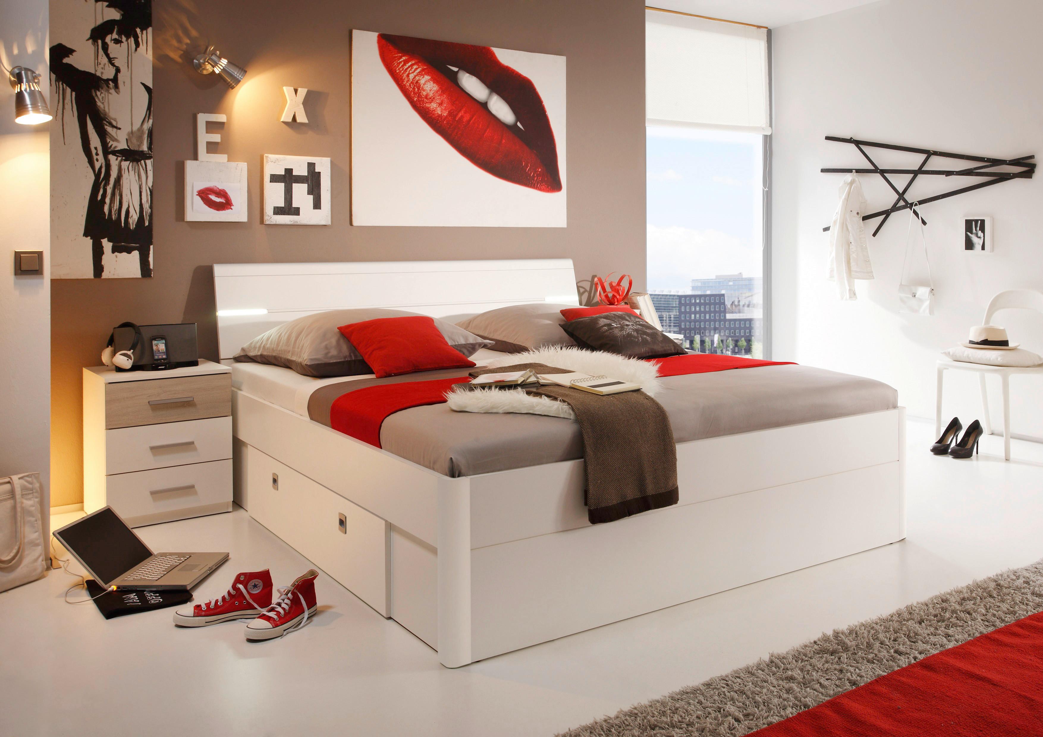 Ágykeret Mars - fehér, Modern (180/200cm) - MID.YOU