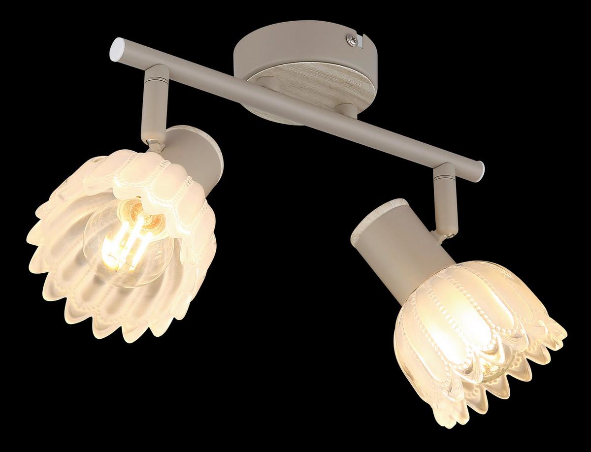 Reflektor Planta - boje pijeska, Konvencionalno, staklo/metal (25/9/15,5cm) - Globo