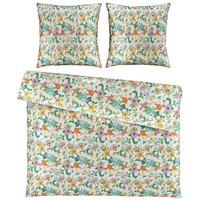Bettwäscheset KAMIA ALLOVER XXL - Türkis/Rosa, Romantik / Landhaus, Textil (200/210cm) - Mömax