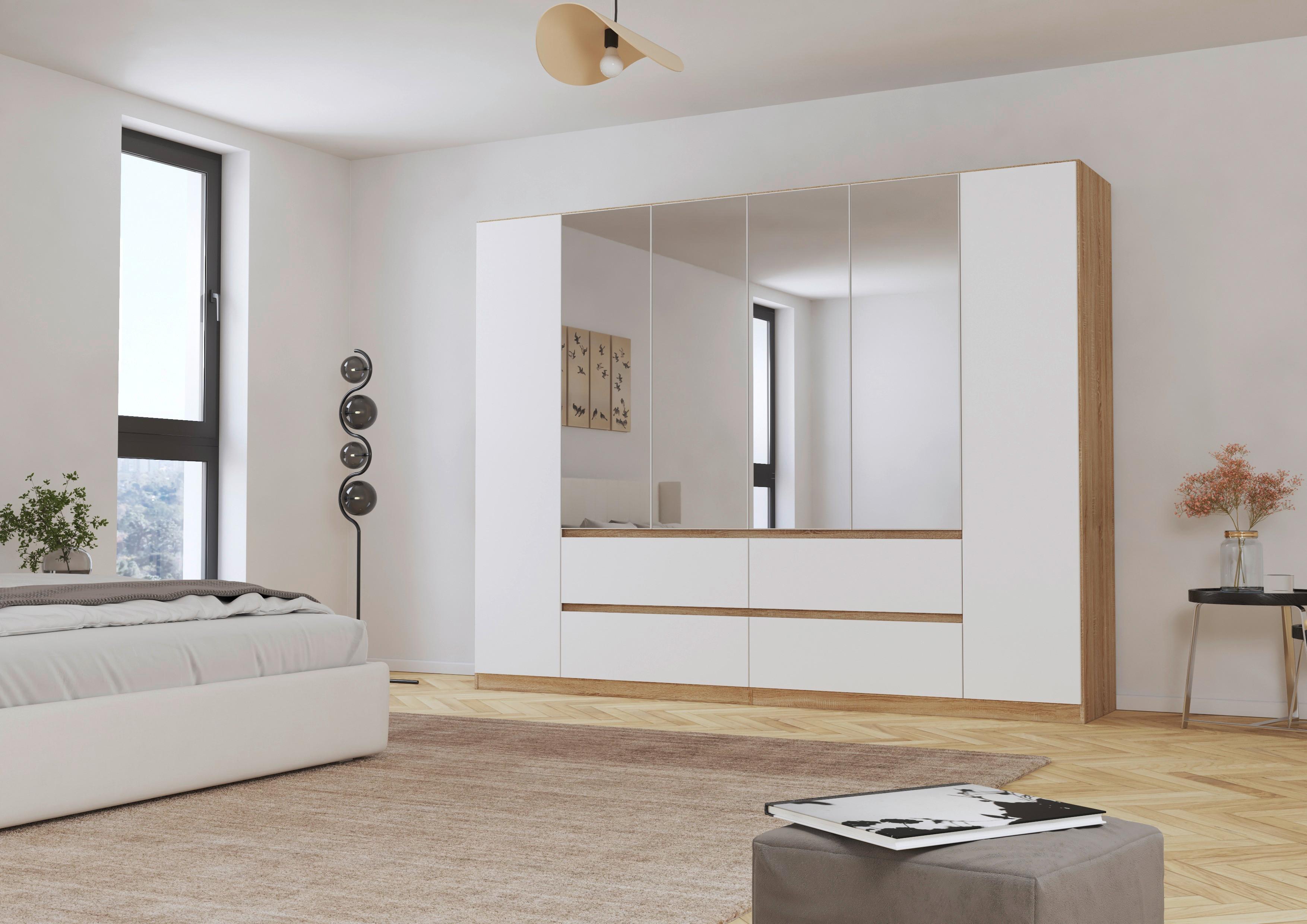 Ormar S Klasičnim Vratima Mainz - bijela/boje hrasta, Basics, drvni materijal (271/210/54cm) - Modern Living