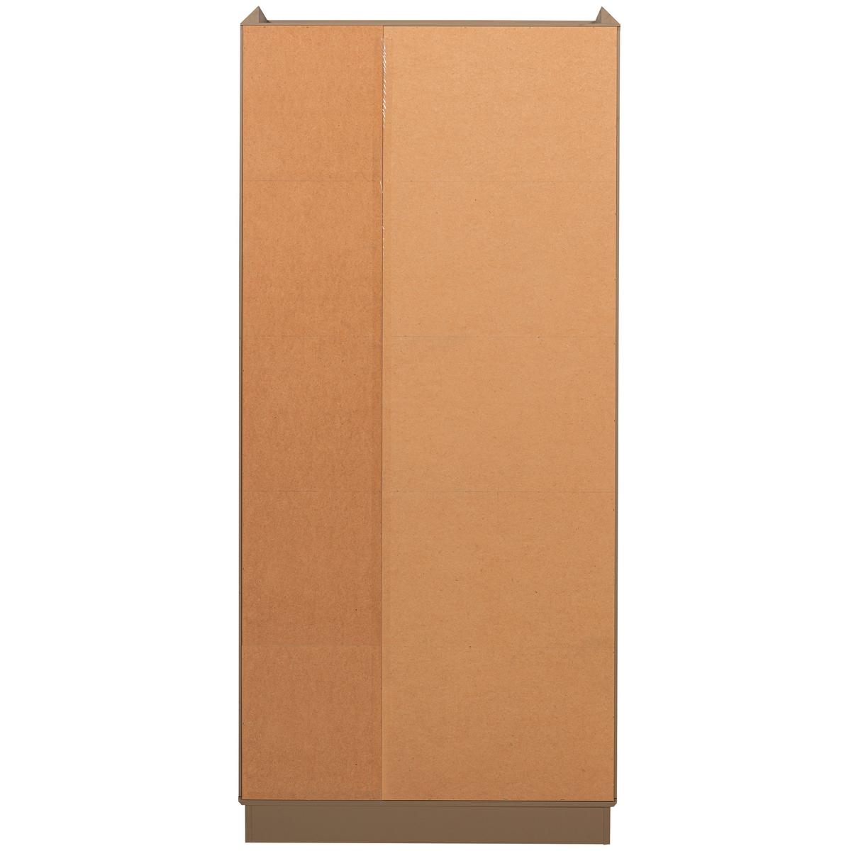 Garderobenschrank Lowen Schlammfarben B: 100 cm - Schlammfarben, Design, Holz/Holzwerkstoff (100/221/44cm) - Livetastic