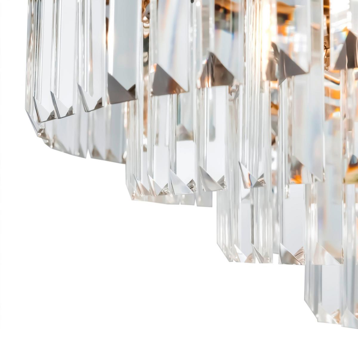 Kronleuchter Revero Messingfarben max. 40 Watt - Messingfarben, Trend, Glas/Metall (70/70/45cm) - MAYTONI