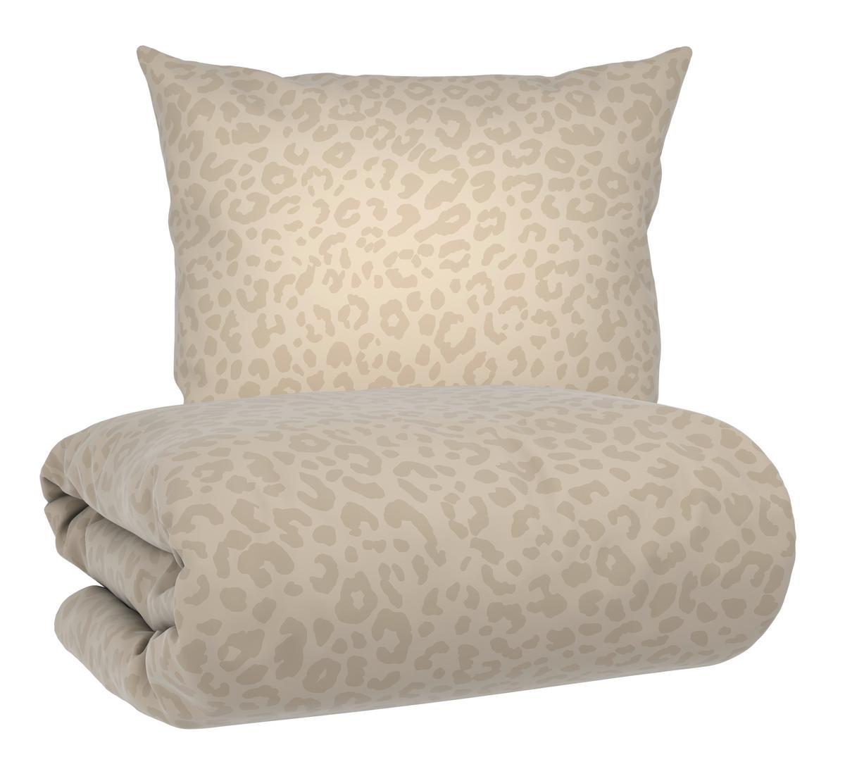 Bettwäsche Animal XL Beige ca. 155x220cm - Beige, KONVENTIONELL, Textil (155/220cm) - Mömax