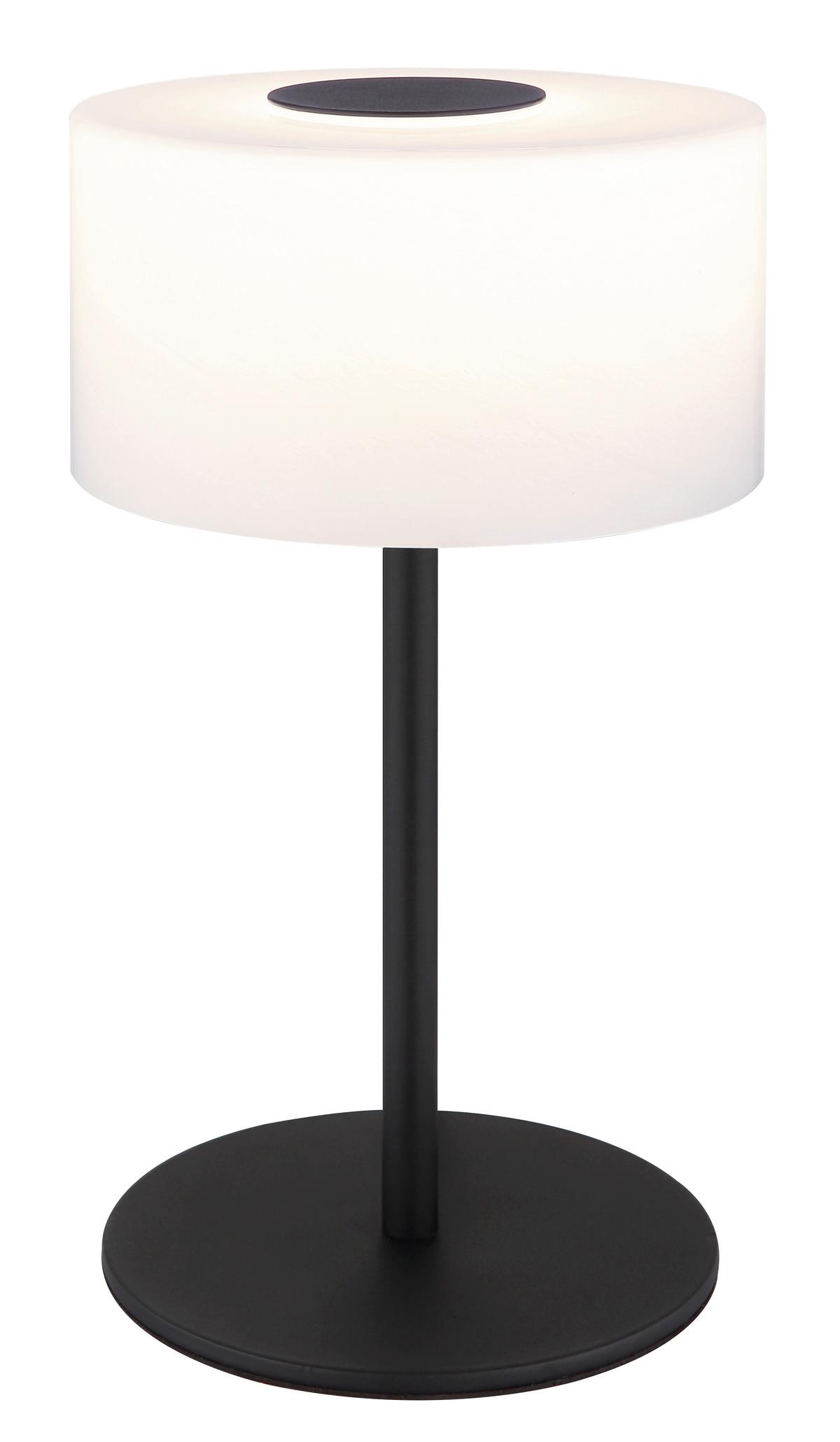 Led Stolna Svjetiljka Trenton - bijela/crna, Design, staklo/metal (20/34,5cm) - Globo