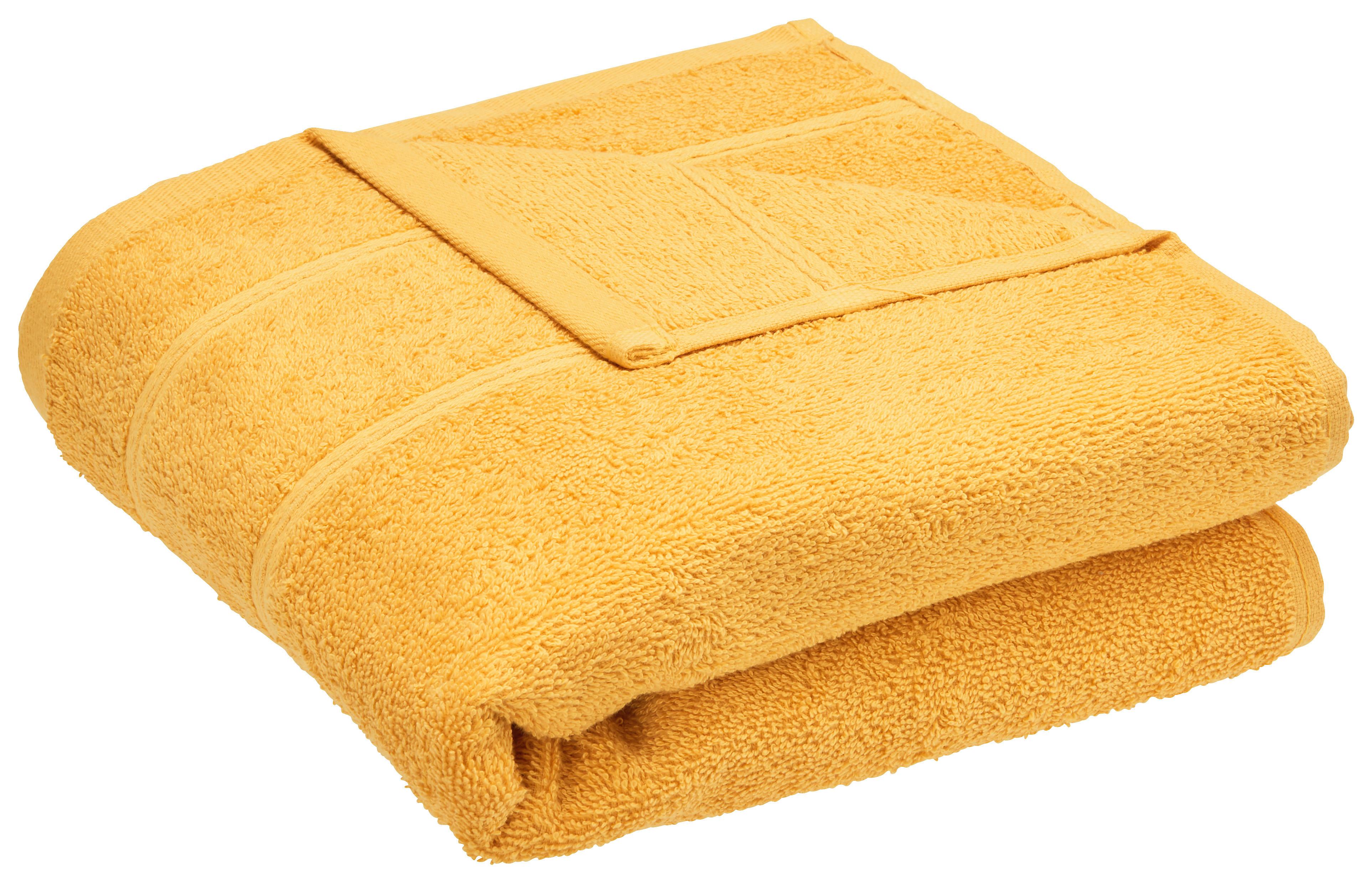 Handtuch Melanie in Gelb ca. 50x100cm - Gelb, Textil (50/100cm) - Modern Living