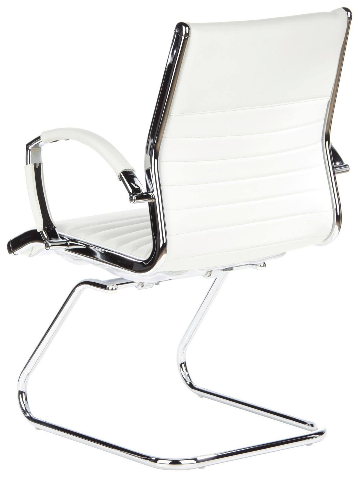 Konferenčni Stol Parma V, Kremno Bela - barve kroma/krem barve, Moderno, kovina/tekstil (62/94/46cm) - MID.YOU