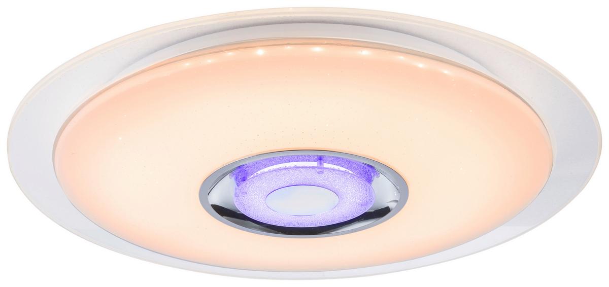 Stropna Led-svetilka Gloria, S Sijalko - bela/opal, Moderno, kovina/umetna masa (47,5/5,7cm)