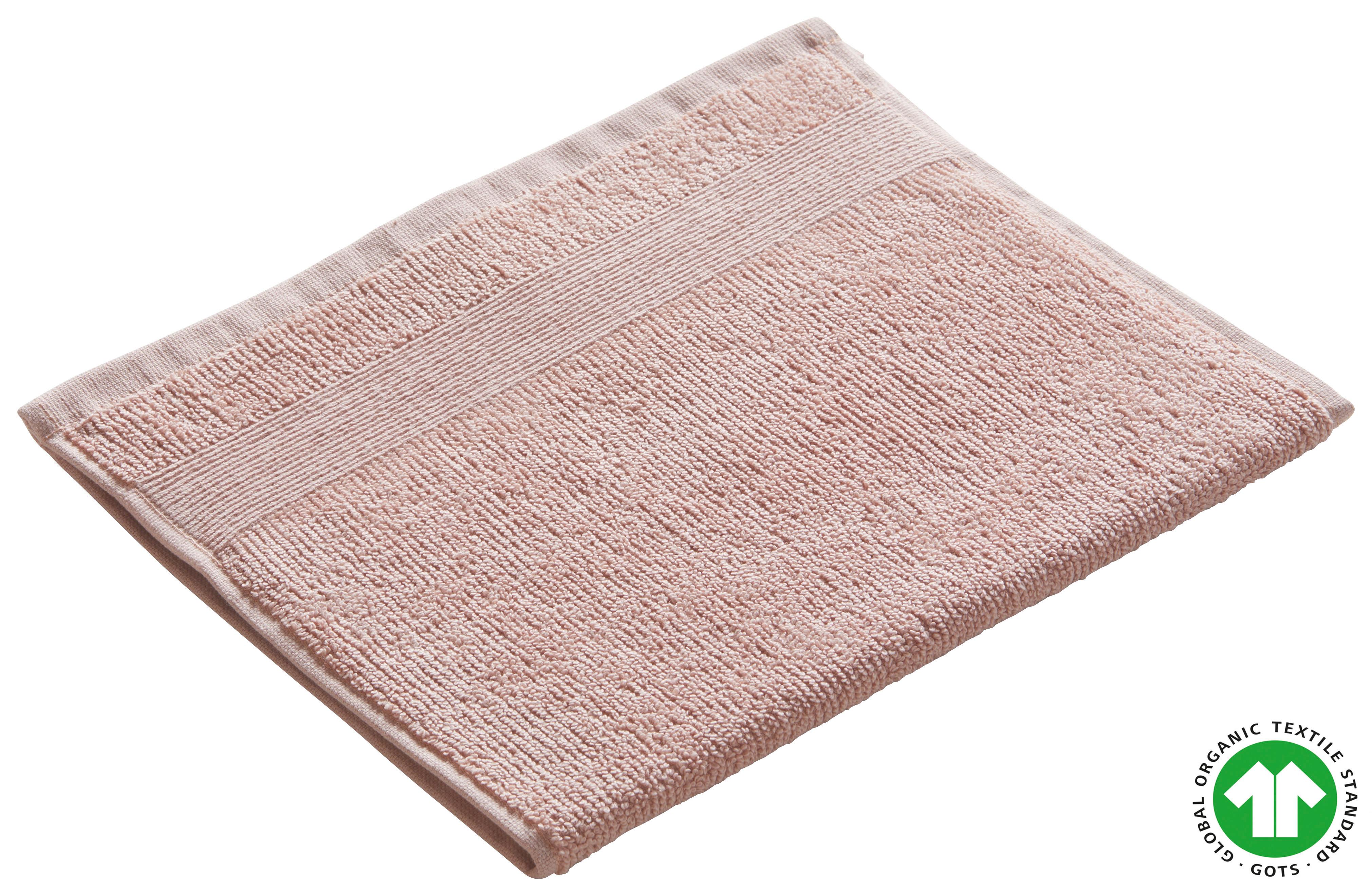 Gästetuch Bio Hanna in Rosa ca. 30x50cm - Rosa, Natur, Textil (30/50cm) - ecoTree