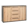 SIDEBOARD ADRIANO-M3 -EXKLUSIV- - svart/ekfärgad, Modern, trämaterial/plast (149,5/94,8/41,2cm) - Mömax