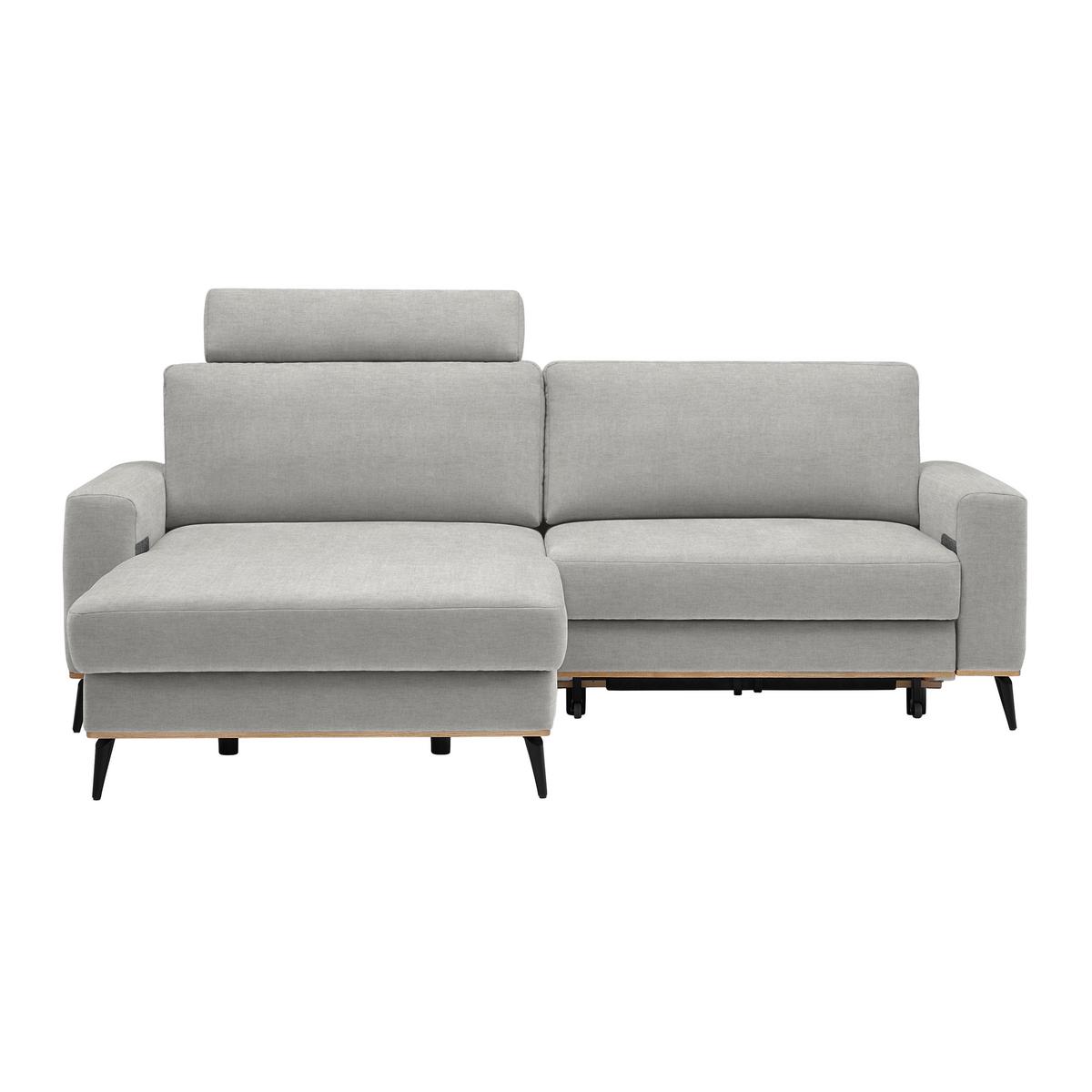Wohnlandschaft Romeo Beige - Beige/Schwarz, KONVENTIONELL, Holz/Textil (167/87/234cm) - Zandiara