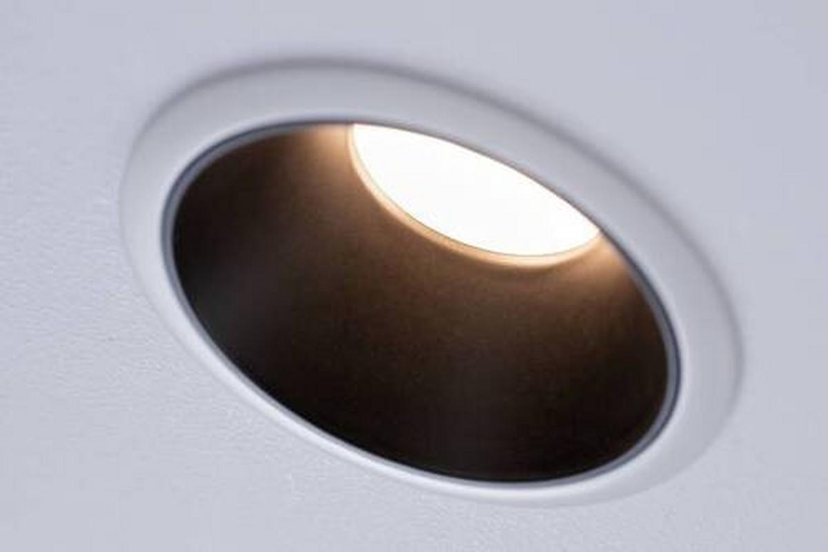 LED-Spot Cole in Schwarz/Weiß max. 3x6,5 W - Schwarz/Weiß, Basics, Kunststoff/Metall (8,8cm) - Paulmann