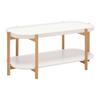SOFFBORD STRUT - vit/naturfärgad, Modern, trämaterial/trä (100/50/45cm) - Mömax