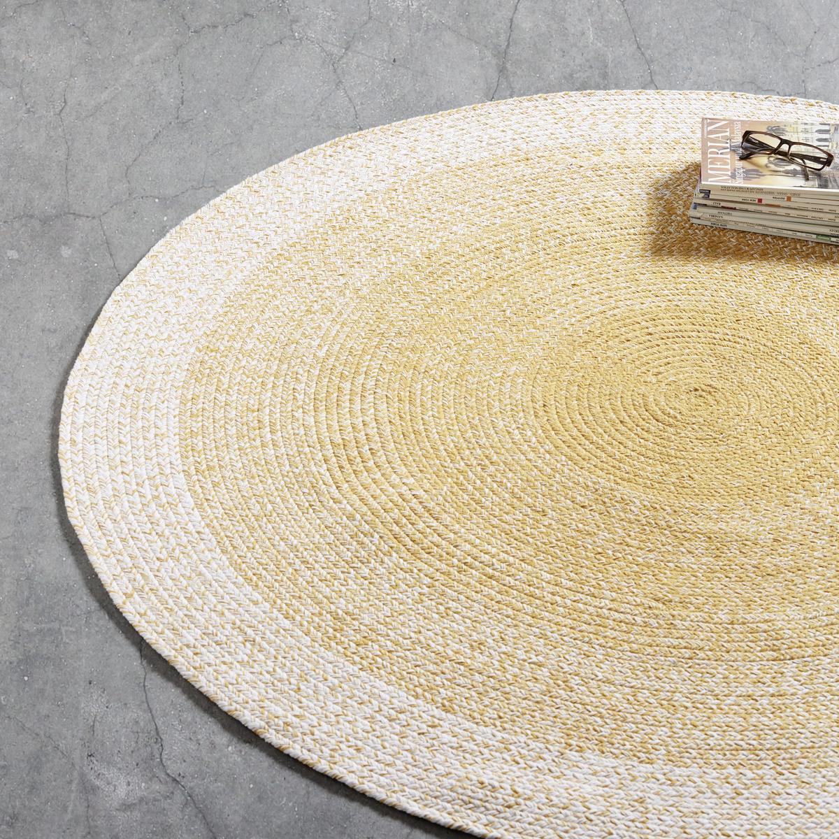 Flachwebeteppich Marie in Gelb ca.160cm - Gelb, Basics, Textil (160cm) - Modern Living