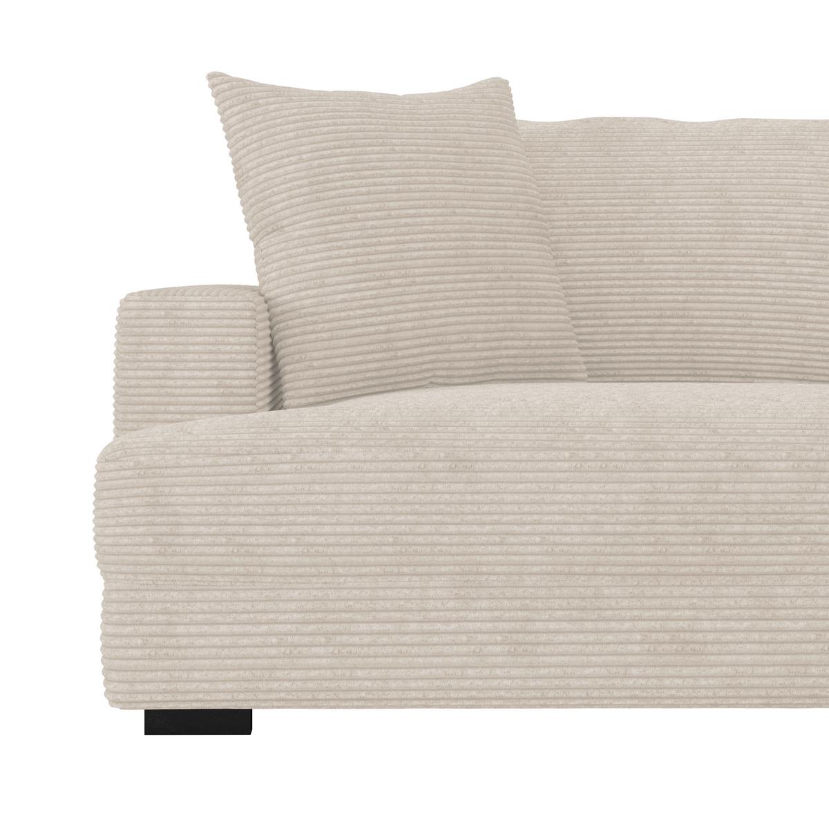 Kutna Garnitura Pelle - bež/crna, Moderno, tekstil (265/180cm)