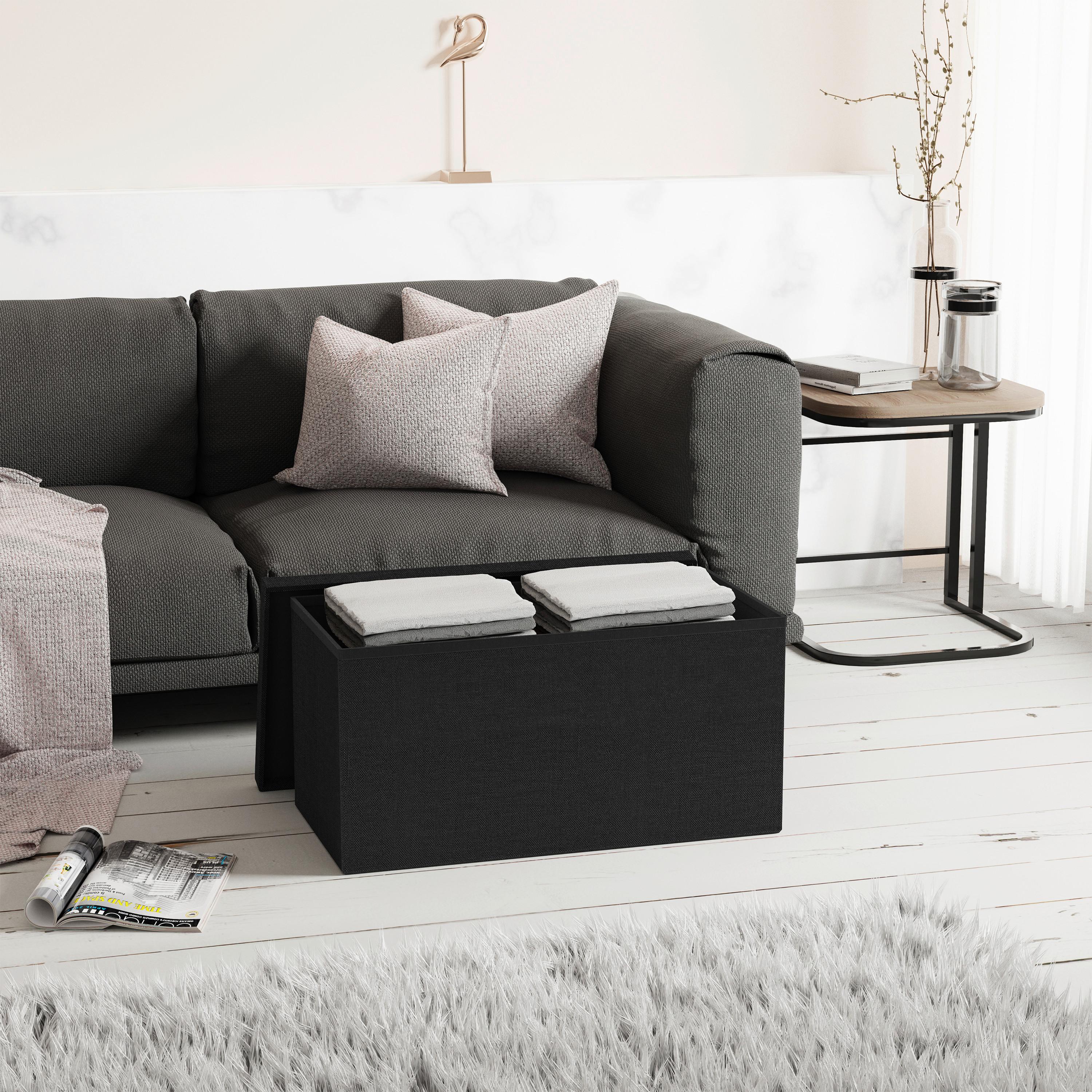 SITZBOX BOXAS - Anthrazit, Basics, Holzwerkstoff/Kunststoff (76/38/38cm) - MID.YOU
