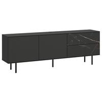TV-Element Valea Kosmos Grau - Schwarz, MODERN, Holzwerkstoff (180/64/42cm) - Premium Living