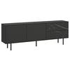 MEDIABÄNK VALEA - svart, Modern, trämaterial (180/64/42cm) - Premium Living