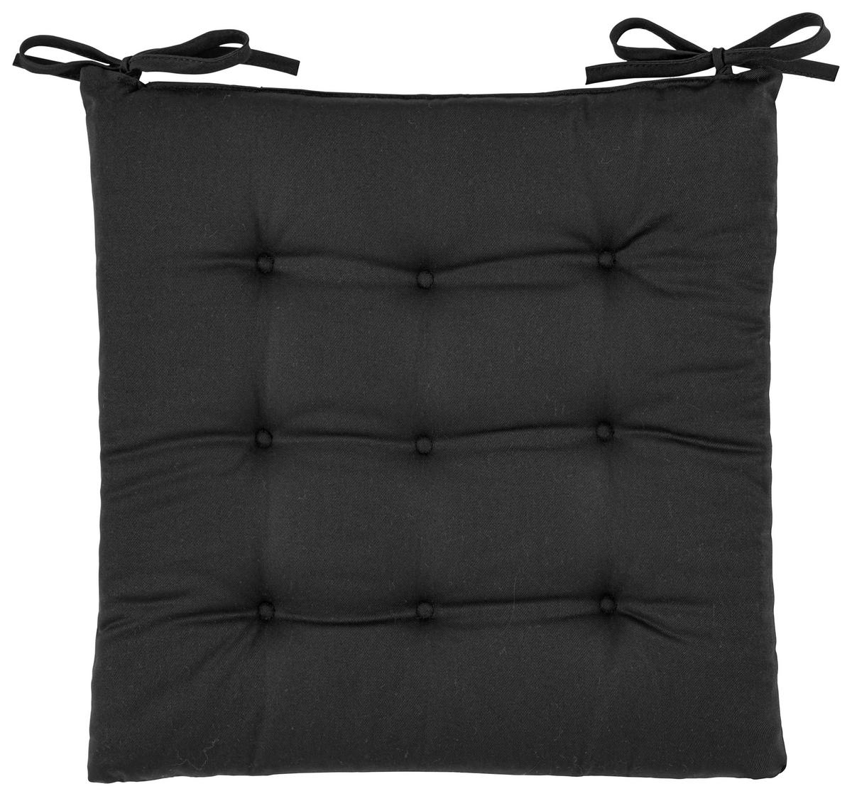 Pernă pentru șezut Lola-Based - negru, Konventionell (40/40/4cm) - Mömax