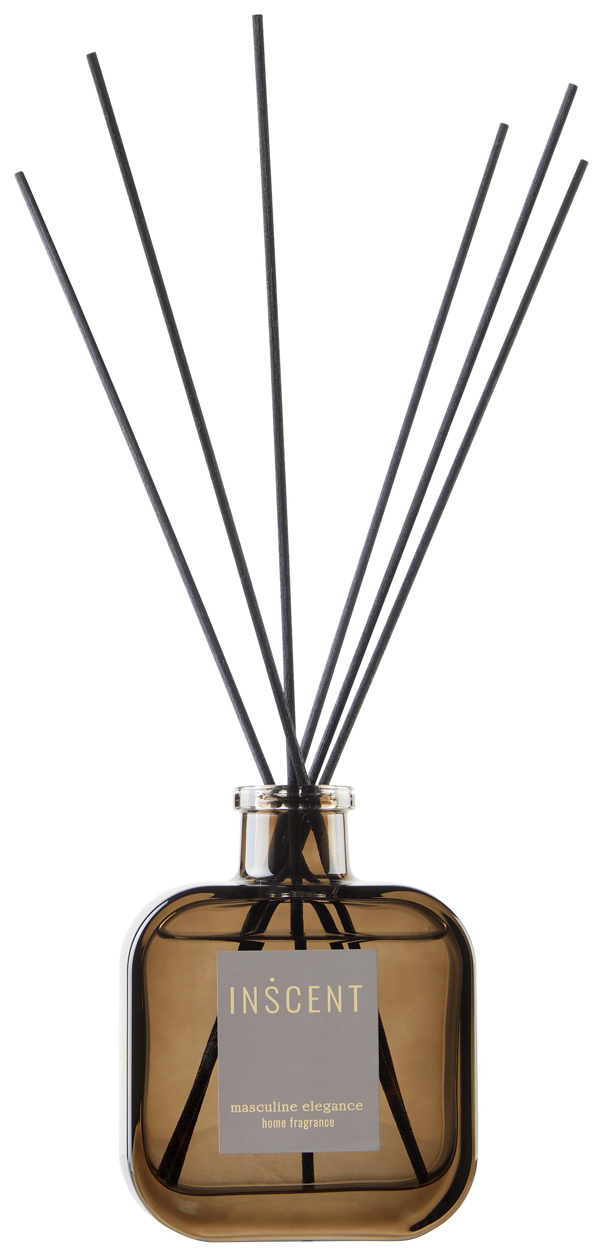 Raumduft Masculine Elegance in Greige ca. 200ml - Klar/Grau, Design (200ml) - Inscent