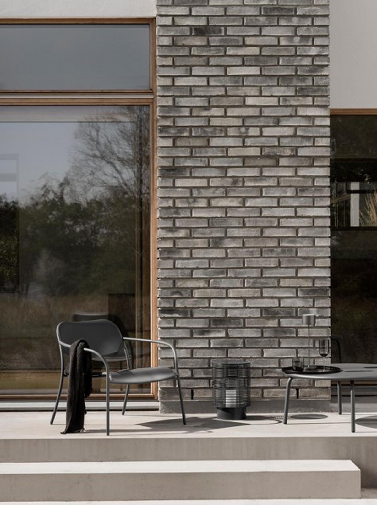 LATARNIA OLEA BLOMUS - ciemnoszary, Basics, metal (26/37,5cm) - Blomus