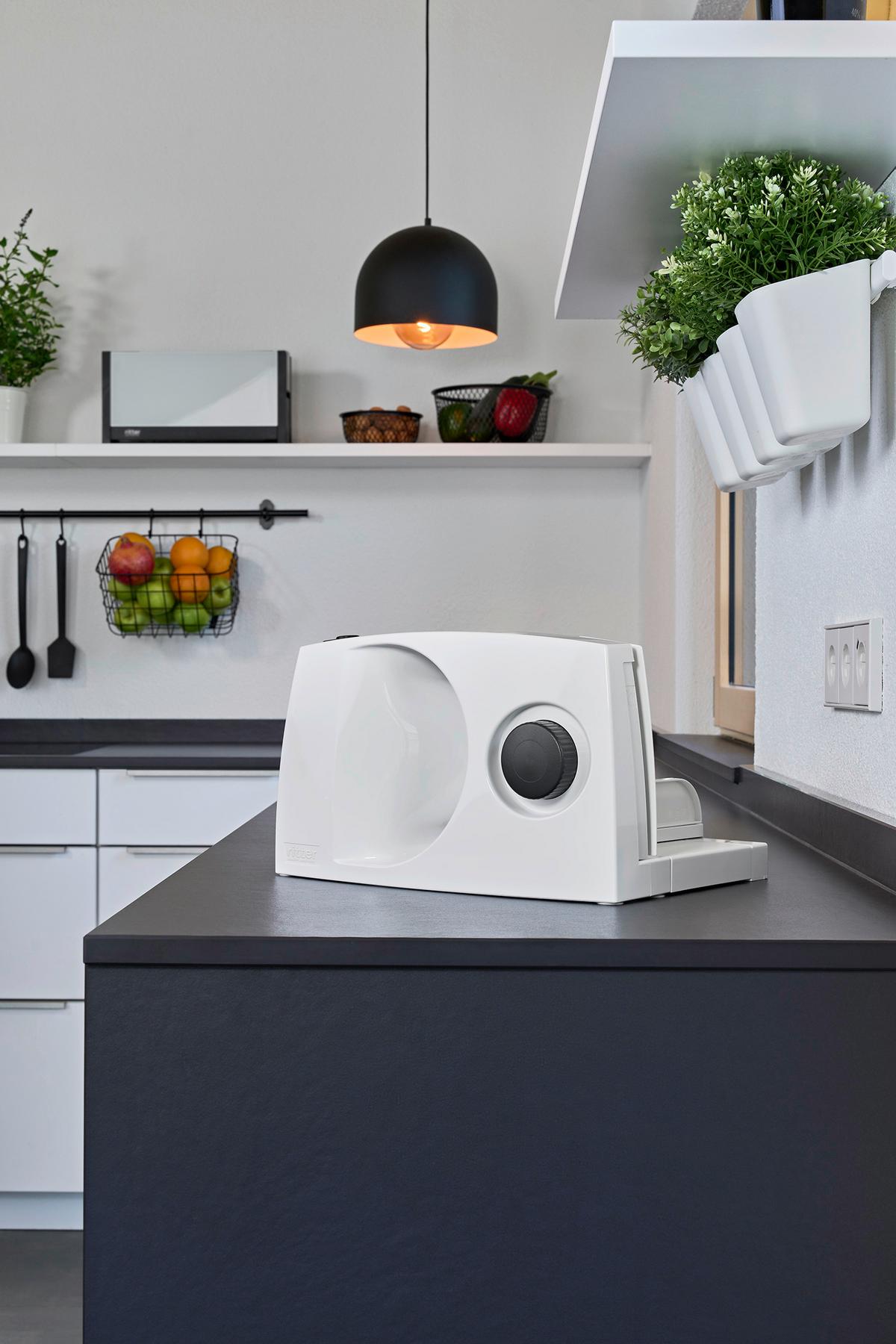 KRAJALNICA UNIWERSALNA 501.000 - biały wysoki połysk, Basics, tworzywo sztuczne/metal (34,8 cm/24/21,5 cmcm)