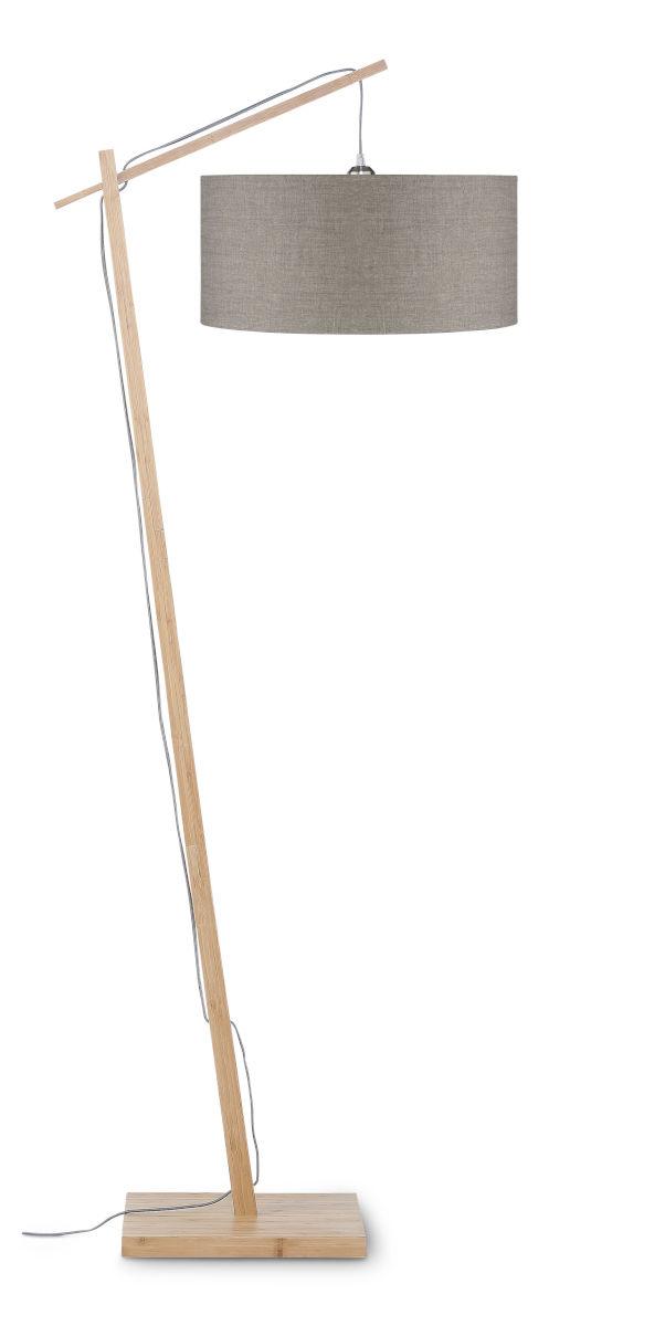 Stoječa Svetilka Andes, Svetlo Rjava, Bambus - svetlo rjava/naravne barve, Design, tekstil/les (70/176cm) - Good & Mojo