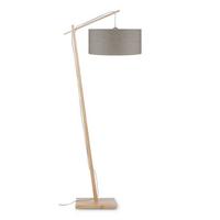 Stoječa Svetilka Andes, Svetlo Rjava, Bambus - svetlo rjava/naravne barve, Design, tekstil/les (70/176cm) - Good & Mojo