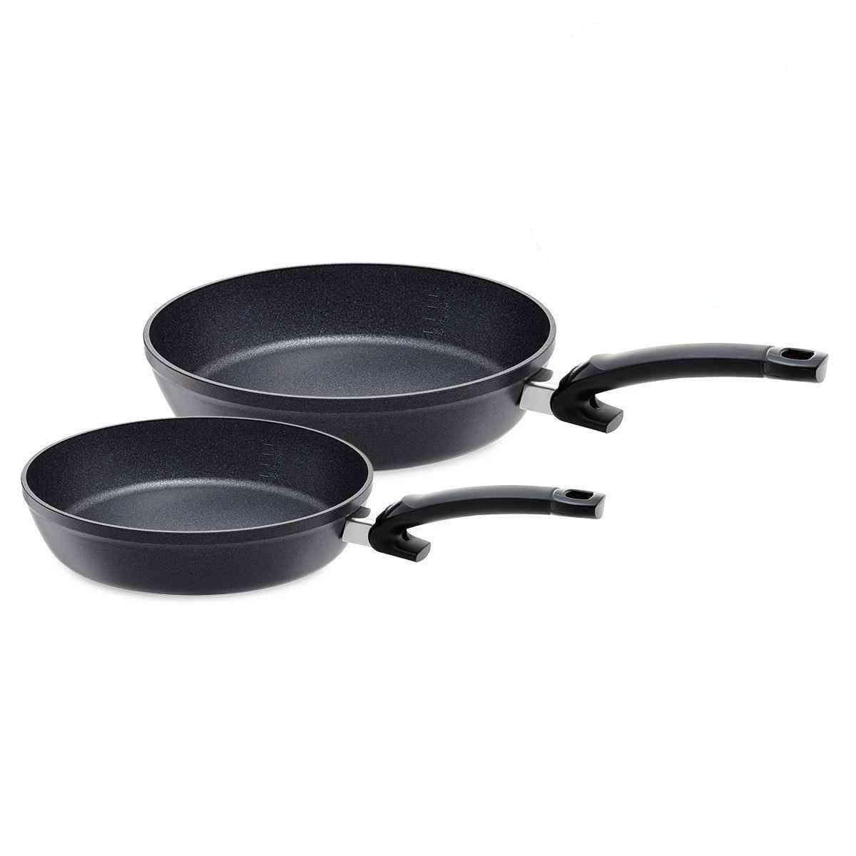 ZESTAW PATELNI 159-105-02-101/0 FISSLER - czarny, Design, metal (24+28cm) - Fissler
