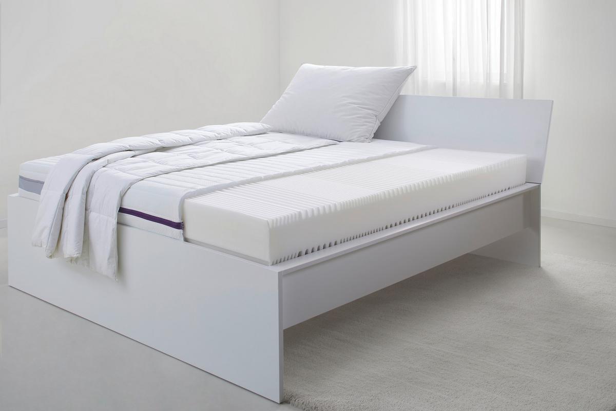 Komfortschaummatratze Jubi ca. 90x200cm - Weiss, Textil (90/200cm) - Nadana