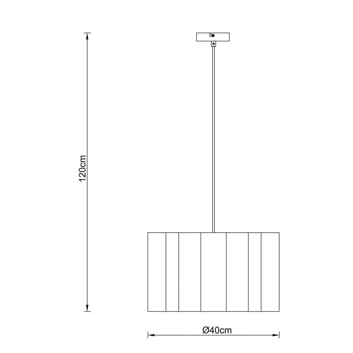 Hängeleuchte Sejla Beige max. 25 Watt - Beige, MODERN, Textil/Metall (40/40/120cm) - Mömax