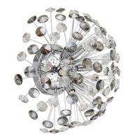 KRISTALL-WANDLEUCHTE 64135WC KATRINA - Klar/Chromfarben, Konventionell, Glas/Metall (40/22,5cm) - Globo